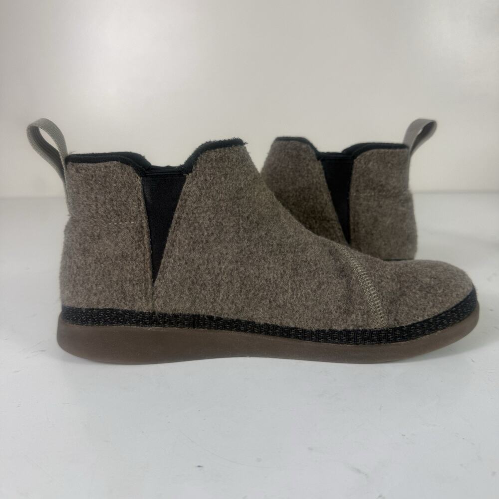 Chaco Revel Chelsea Gray Felt Fleece Lined Slip On Ankle Boots Womens 9 - Picture 5 of 9
